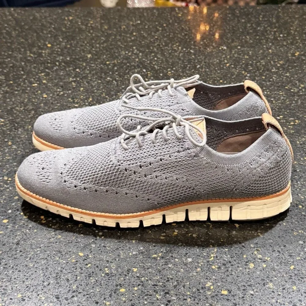 Cole Haan ZeroGrand Ironstone Stitchlite Wingtip Oxfords. Size 10.5